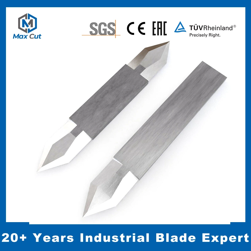 Double Sided 60 Degrees Knife Edge Z45 Tungsten Carbide Oscillating Blades for Atom Comagrav Combipro Dyss Esko Kongsberg