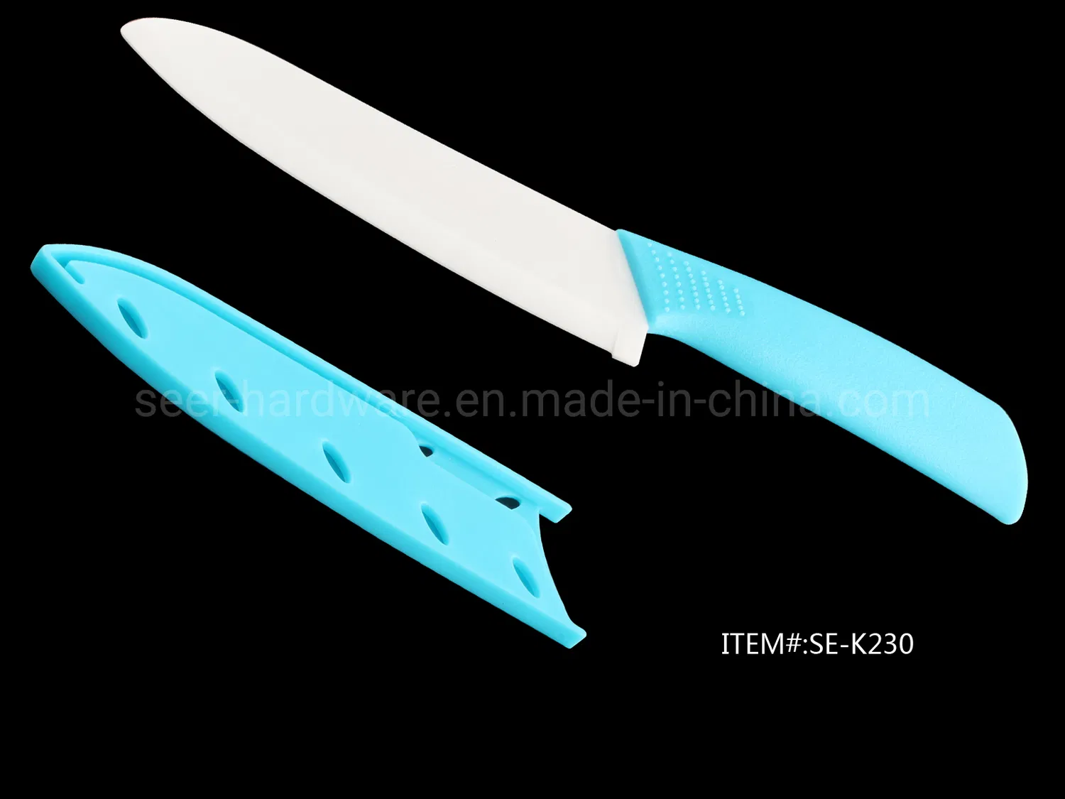 Coltello in ceramica con manico in plastica, coltello da cucina, coltello multiuso (SE-K230)